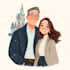do cute disney cartoon portrait