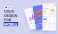 do mobile app UI UX design in figma, app design ios android