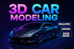create 3d car model, car textures  car rigging and car rendering