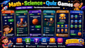 develop fun educational kids games, quiz games, math, science and stem games