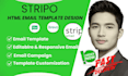 design editable html email template on  stripo brevo  mailerlite campaign