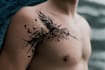custom an abstract black tattoo design