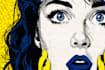 draw a retro pop art roy lichtenstein style