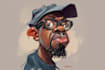 draw full body big head cartoon caricature