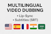 do multilingual video dubbing with lip sync and subtitles