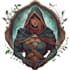do medieval fantasy game, rpg, mmo game logo