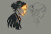 design digital sketch and line art illustration