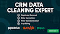 clean your CRM contacts, remove duplicates, and fill gaps