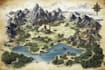 make a fantasy map illustration