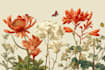 create a beautiful vintage botanical illustration poster