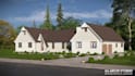 design sketchup 3d facade house model, exterior front elevation render 3d plan