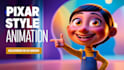 create stunning cartoon character, 3d animation in pixar style