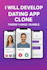 develop dating app clone like tinder, hinge and bumble