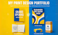 design eye catching flyers, posters and print materials