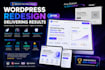 redesign and customize wordpress website professionally
