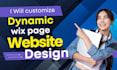 customize and redesign wix website with seo and mobile optimization