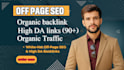 provide powerful off page SEO with organic backlink boosts