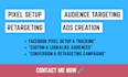create facebook ads and setup pixel for conversions