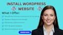 install wp theme edit, customize wordpress template design responsive wp website