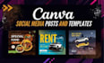 design eye catching social media posts, flyers, and thumbnails using canva