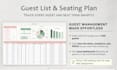 design wedding planner spreadsheet, budget planner, event goggle sheet