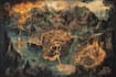 do fantasy map illustration