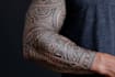 create your custom tribal polynesian tattoo sleeve