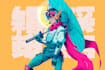 design anime character , cyberpunk character