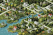 realistic isometric map illustration vector map design