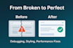 fix bugs and errors in your react or nextjs website fast