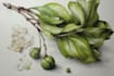 draw realistic botanical illustration