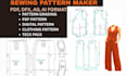 make digital clothing sewing pattern and grading in pdf format pattern