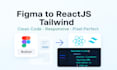 pixel perfect figma to reactjs nextjs with tailwind CSS conversion