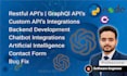 do restful api development, api integrations, nodejs, csharp, python
