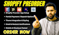 setup shopify preorder essential notify stoq timesact globo ez earlybird restock