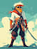 create 2d game character illustration