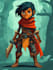 draw 2d game character illustration