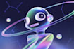 draw a digital abstract art illustration