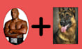 create custom royal owner and pet portrait from your photo