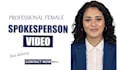 create ai green screen female spokesperson video