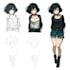 draw anime style character sprites