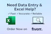 do accurate data entry, excel data cleaning, web recharge