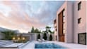 rebuild 3d luxury villa exterior, exterior design, garden and pool design