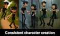 create consistent characters and environments for your storyboard or project