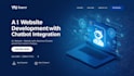 develop ai website with chatbot custom website,business website
