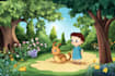create children book illustration, children book