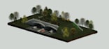 design 3d model of a bridge