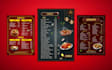 design a modern a4 multi page menu booklet for restaurants