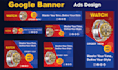 design stunning google ads banner and web banner