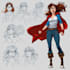 make a superhero character